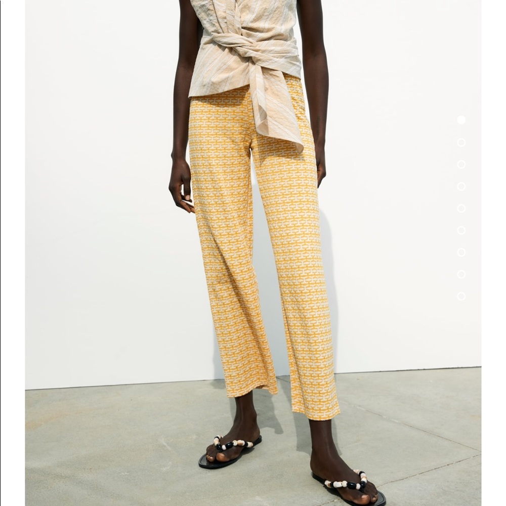 Zara retro pants bloggers fav